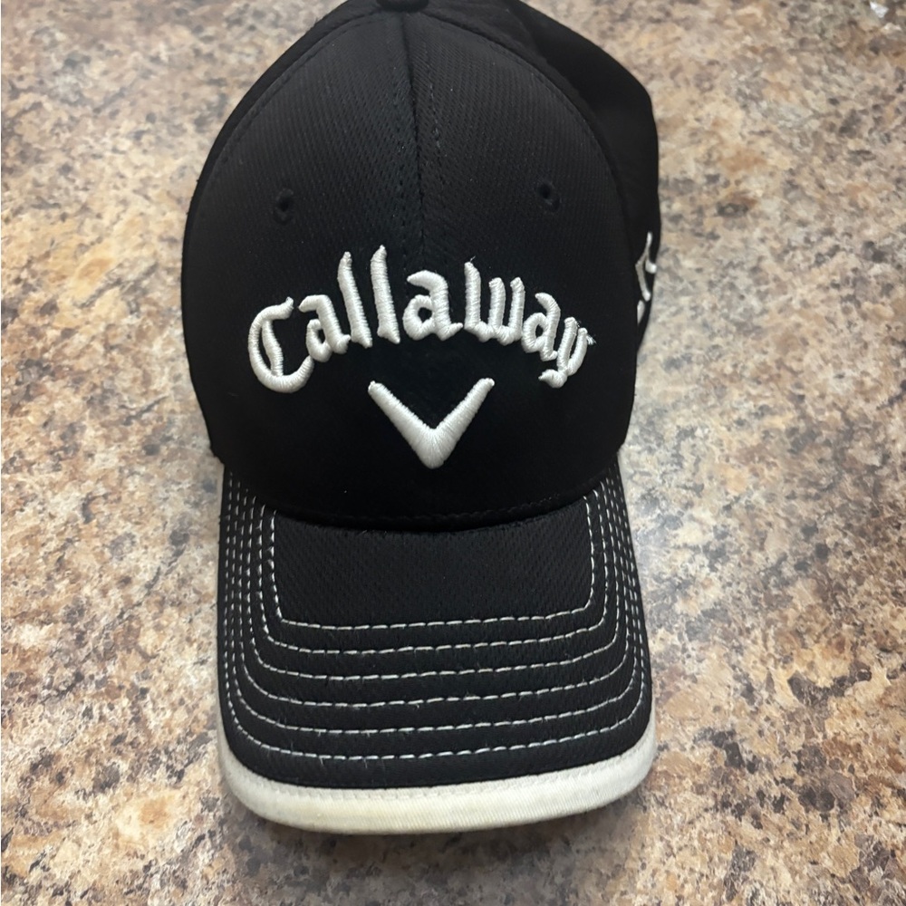 Callaway Black and White Embroidered Cap